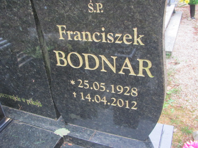 Franciszek Bodnar 1928 Jasień - Grobonet - Wyszukiwarka osób pochowanych
