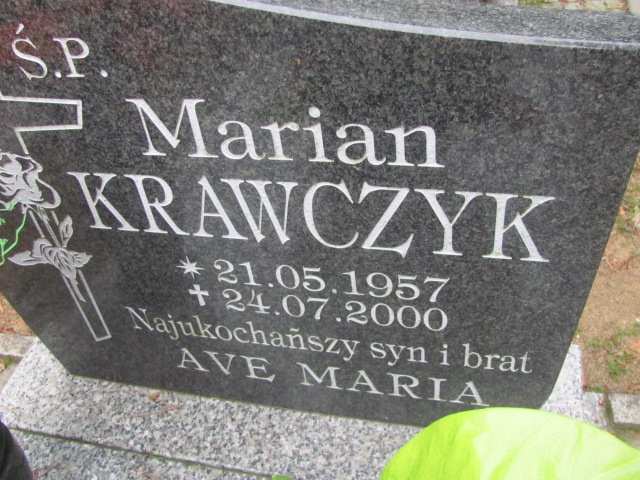 Marian Krawczyk 1957 Jasień - Grobonet - Wyszukiwarka osób pochowanych