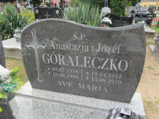 Anastazja Góraleczko 1918 Jasień - Grobonet - Wyszukiwarka osób pochowanych