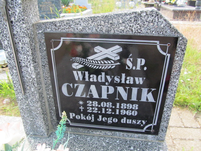 Władysław Czapnik 1898 Jasień - Grobonet - Wyszukiwarka osób pochowanych