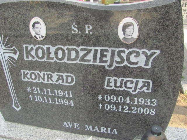 Konrad Kołodziejski 1941 Jasień - Grobonet - Wyszukiwarka osób pochowanych