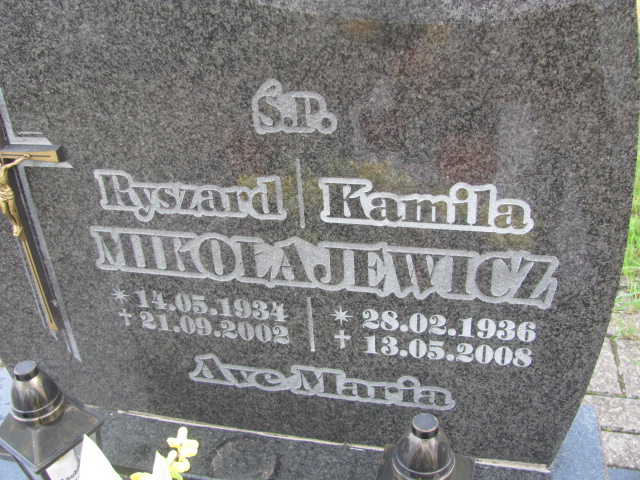 Ryszard Mikołajewicz 1934 Jasień - Grobonet - Wyszukiwarka osób pochowanych