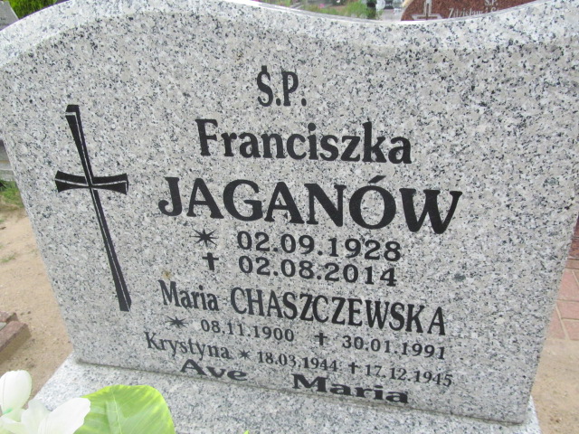 Krystyna Chaszczewska 1944 Jasień - Grobonet - Wyszukiwarka osób pochowanych