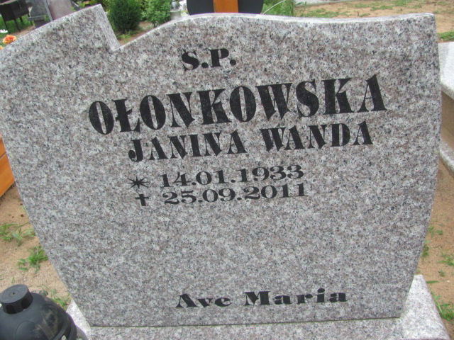 Tadeusz Ołonkowski 1931 Jasień - Grobonet - Wyszukiwarka osób pochowanych