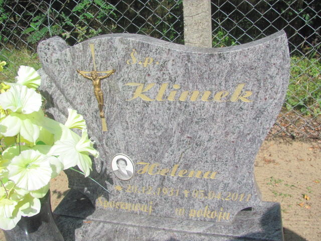 Helena Klimek 1931 Jasień - Grobonet - Wyszukiwarka osób pochowanych