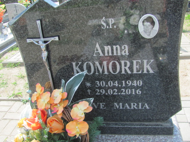 Anna Komorek 1940 Jasień - Grobonet - Wyszukiwarka osób pochowanych